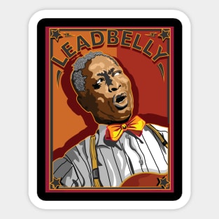 LEADBELLY AMERICAN FOLK AND BLUES SINGER Sticker